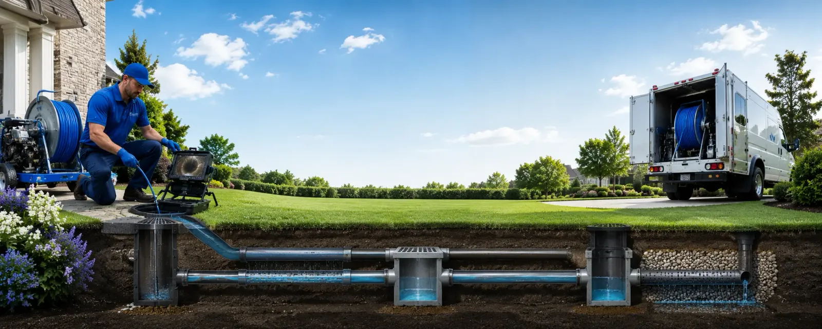 Outdoor drain cleaning information for Lesterville, MO
